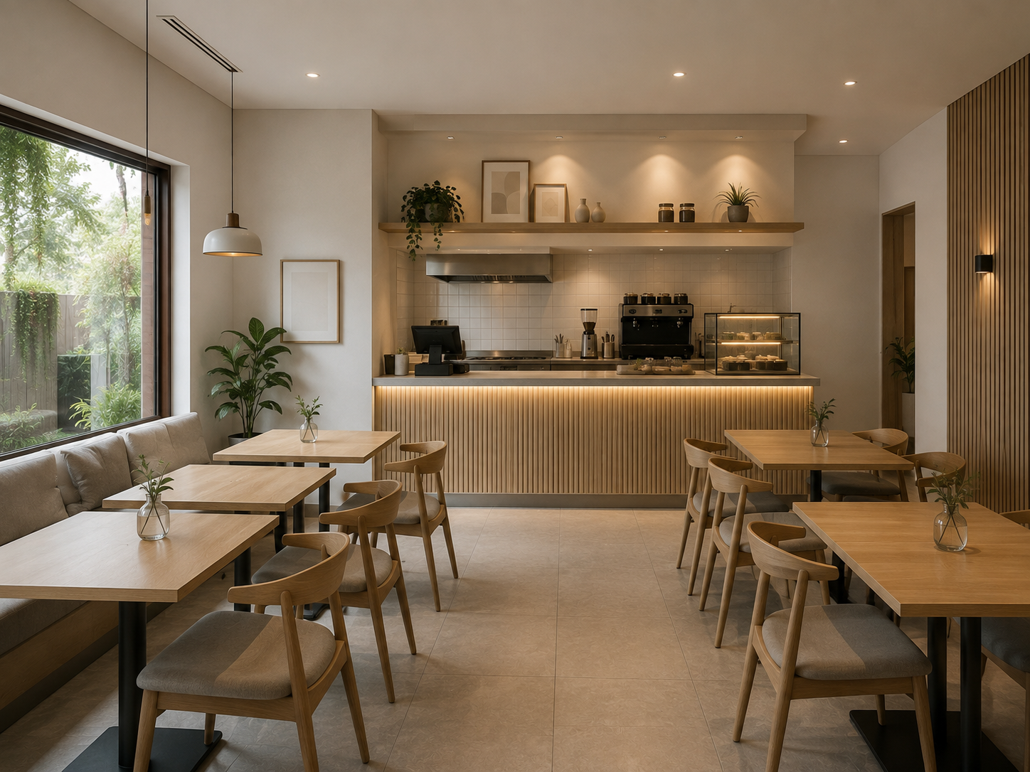 Harga interior restoran permeter